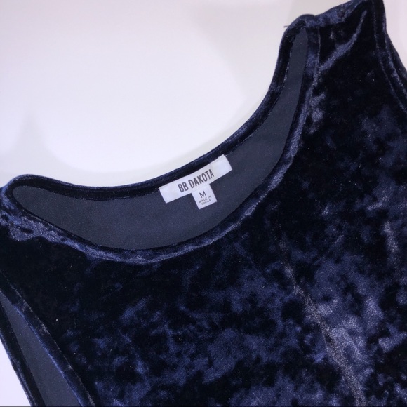 BB Dakota - Crushed Velvet Shift Dress NWOT - Picture 4 of 6